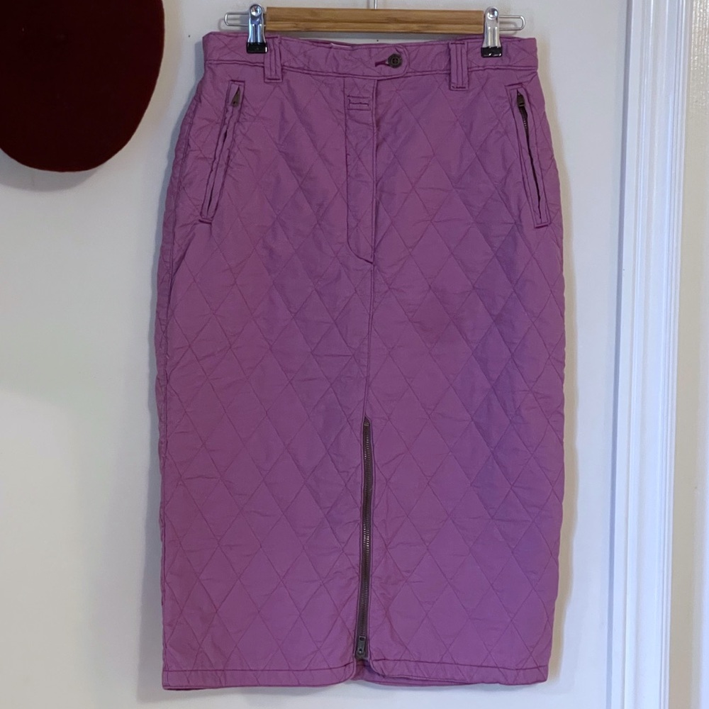 Vintage quilted midi length pencil skirt - Picture 14 of 15